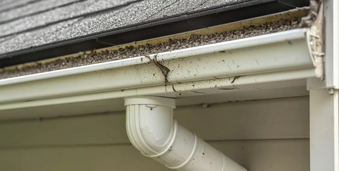 gutter damaged
