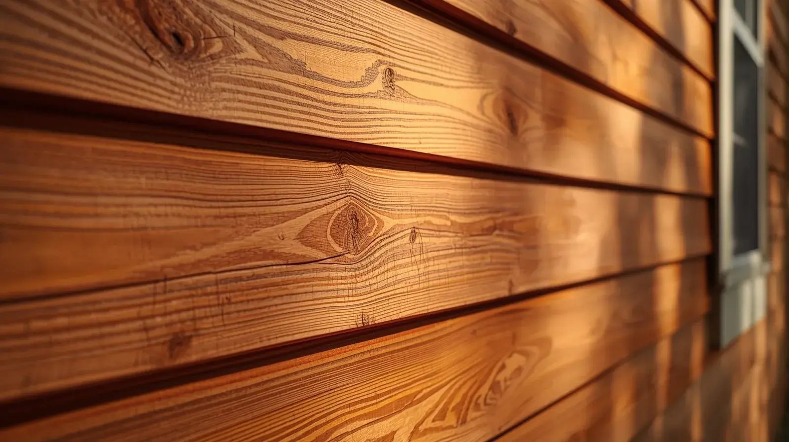 Wood & Cedar Siding on a house, realistic photo